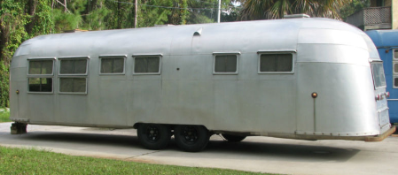 Mid 50's Airstream Sovereign of the Road - Whale Tail