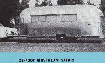 1956 Airstream Safari 22ft front kitchen 