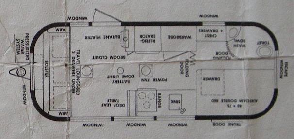 airstream caravanner floor plan
